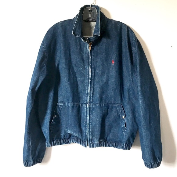 polo jean jacket mens